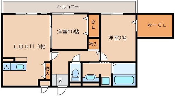 奈良駅 徒歩7分 3階の物件間取画像